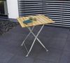 Klapptisch BAD TÖLZ 70x70 cm, Flachstahl verzinkt + Robinie Bild 5