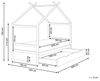 Kinderbett Haus Kiefernholz ORGEVAL 90 x 200 cm mit Stauraum Grau Bild 3