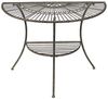 DanDiBo Tisch Halbrund Wandtisch Malega 100531 Beistelltisch aus Metall 100 cm Gartentisch Halbtisch Halbrundtisch Wandkonsole Konsole Wand Bild 4