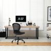 hjh OFFICE Design Bürostuhl CASLA Home-Office Drehstuhl, ergonomisch geformt, Schreibtischstuhl ohne Armlehnen, einfache Montage, Schwarz Bild 2