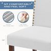 DUMOS Esszimmerstühle 4er Set, Elegant und Schön Modern Stühle Esszimmer, Leinenstoff Gepolstert küchenstühle, Kratzfester Boden Esszimmerstuhl Geeignet für Küche, Wohnzimmer, Schlafzimmer (Grau) Bild 2