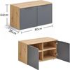 HBZ Schuhbank Lagos, Garderobenbank BxHxT 80x44x38 cm (1-St), Mit 2 Türen und 2 Einlegeböden Bild 3