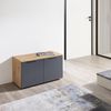 HBZ Schuhbank Lagos, Garderobenbank BxHxT 80x44x38 cm (1-St), Mit 2 Türen und 2 Einlegeböden Bild 2