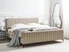 Bett mit Lattenrost Bouclé LUNAN 180 x 200 cm Beige Bild 2