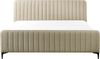 Bett mit Lattenrost Bouclé LUNAN 180 x 200 cm Beige Bild 5