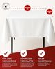 texpot Tischdecke 160 cm rund Dunkelgrau Leinenoptik Lotuseffekt Fleckschutz Bügelfrei Tischtuch Bild 5