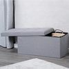 Kesper |Sitzbank, Material: Polyester, Maße: B 76 x T 38 x H 38 cm, Farbe: Grau | 15952 Bild 2