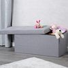 Kesper |Sitzbank, Material: Polyester, Maße: B 76 x T 38 x H 38 cm, Farbe: Grau | 15952 Bild 4