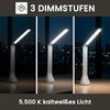 EAXUS LED Schreibtischlampe Moderne Touch Tischleuchte mit 3 Helligkeitsstufen, LED fest integriert, Tageslichtweiß, Stromversorgung über USB oder Batterien Bild 2