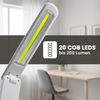EAXUS LED Schreibtischlampe Moderne Touch Tischleuchte mit 3 Helligkeitsstufen, LED fest integriert, Tageslichtweiß, Stromversorgung über USB oder Batterien Bild 3