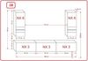 FURNITECH SEZANA AN21 Möbel Schrankwand Wandschrank Wohnwand Mediawand mit Led Beleuchtung Wohnzimmer (LED weiß, AN21-18W-M2 1B MATT) Bild 2