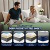 Utopia Bedding Queensize-Spannbetttuch, tiefe Taschen, extra tiefes Spannbetttuch, passend für Matratzen bis zu 53,3 cm, schrumpft und lichtbeständig, pflegeleicht, nur 1 Spannbetttuch, tiefe Tasche Bild 5