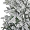 Künstlicher Weihnachtsbaum mit LED Beleuchtung schneebedeckt 210 cm weiß TATLOW Bild 4