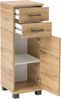 Schildmeyer Nora Hängeschrank 144940, Eiche Landhaus Dekor, 30,3 x 20,5 x 70,8 cm (B/T/H) Bild 5