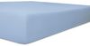 Kneer Easy-Stretch Jersey Spannbetttuch, Farbe:38 Eisblau;Größe:120x200-130x220 cm Bild 1