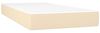 vidaXL Boxspringbett mit Matratze Creme 90x190 cm Stoff 3142142 Bild 5