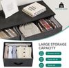 YITAHOME Kommode,Kommode mit 5 Schubladen,Schrank,Stoffschubladen mit Griffen,Metallgestell,für Wohnzimmer Flur Schlafzimmer,Dauerhaft,Schwarz Grau Bild 4