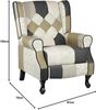 Totò Piccinni Sessel, leinwand, Patchwork Elegant, Comfort Bild 3