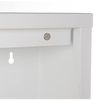 DRW d'casa Schuhschrank aus Metall, mit 5 Klappen, Weiß, 50 x 166 x 169 cm. Bild 4