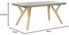 SAFAVIEH Outdoor with Concrete Coffe Table with Wood Legs, in Dark Grey Bild 3