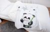 Herding Fynn Babydecke, Panda Motiv, 75x100 cm, Microfaserflausch, Weiß Bild 3