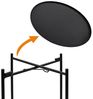 Spetebo Beistelltisch Metall schwarz rund mit 2 Ablagen - 48 x 28 cm (Anzahl, 1-St, Stück), Stabil, pflegeleicht und langlebig Bild 4