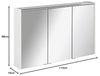 Fackelmann DENVER LED Spiegelschrank 110 cm breit, Weiß Bild 2