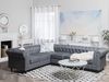 Ecksofa Polsterbezug hellgrau rechtsseitig CHESTERFIELD Bild 2