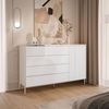 Lookway Kommode AURORA SILVER 1D4S mit Schubladen und Metallbeinen, Breite: 140 cm Bild 2