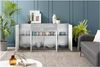 Forte ANTUZA Kommode B x H x T: 162,3 x 88,1 x 34,2, Holzwerkstoff, Betonoptik hellgrau/Weiß, Klein Bild 5