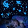 Leuchtsterne Kinderzimmer Leuchtsticker Einhorn Wandsticker MäDchen Sternenhimmel Leuchtend Aufkleber Selbstklebend Fluoreszierend Wandtattoo für Kinder Babyzimmer Schlafzimmer Wohnzimmer Wanddeko Bild 5