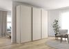 Rauch Möbel Kulmbach, Kleiderschrank mit Schwebetüren für Schlafzimmer, Kinderzimmer, Garderobe, Flur, 3-türig, mit Soft-Close-Funktion, Zubehör Premium, Farbe Beige, Breite 271 cm Bild 2