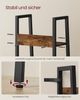 Vasagle Bücherregal, Leiterregal, offen, mit 4 Ebenen, Metallgestell, für Wohnzimmer, Schlafzimmer, Küche, Arbeitszimmer, Büro, Industrie-Design, vintagebraun-schwarz LLS108B01 Bild 5