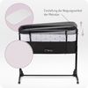 Momi REVO Multifunktions-Beistell- und Kinderbett, 6-stufig höhenverstellbar von 72 bis zu 82 cm, mit Rollen, inkl. Matratze, Befestigungsgurte, Insektenschutz und Bügel mit Spielzeugen Bild 3