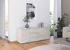 rauch Schubkastenkommode Kommode Türkommode Sideboard Kombikommode FLIPP mit Glasfront (Breite 160 cm mit 2 Einlegeböden), 2-türig mit 3 Schubladen und Soft-Close-Funktion sowie Glasfront Bild 2