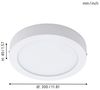 Eglo 96168 FUEVA 1 Aufbauleuchte in weiß 22W H:4 Ø 30cm IP44 Bild 4