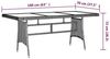 vidaXL Gartentisch Schwarz 160x70x72cm Poly Rattan & Massivholz Akazie 318694 Bild 3