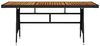 vidaXL Gartentisch Schwarz 160x70x72cm Poly Rattan & Massivholz Akazie 318694 Bild 4