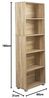 BAKAJI Bücherregal Segel 5 Regale Möbel 190 cm Büro Aufbewahrung Dokumente Bücher Bibliothek Schrank Regale Wohnzimmer Struktur aus Holz Bild 3