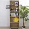 BAKAJI Bücherregal Segel 5 Regale Möbel 190 cm Büro Aufbewahrung Dokumente Bücher Bibliothek Schrank Regale Wohnzimmer Struktur aus Holz Bild 2