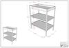 Babymöbel-Set >Dino< in Buche Anthrazit, Massivholz - 144x84,4x75,5cm (BxHxT) Bild 4