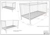 Babymöbel-Set >Dino< in Buche Anthrazit, Massivholz - 144x84,4x75,5cm (BxHxT) Bild 3