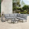 SVITA Gartenlounge-Set GRENADA, (4-tlg, 1x 3-Sitzer, 1x 2-Sitzer, 1x Couchtisch, 1x Beistelltisch), Multifunktionslounge, Gartenliege, Metallgestell, inkl. Kissen Bild 2