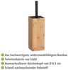 WENKO PADUA WC-Garnitur, Braun/Schwarz, Bambus Bild 3