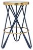SAFAVIEH Modern Bar & Counter Stool, in Navy and Gold Bild 2