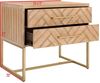 SAFAVIEH Modern Wooden Accent Table, in Oak, 50 X 75 X 70 Bild 3
