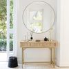 Atmosphera Créateur d'intérieur Schreibtisch Schmale Konsole Boho RAYO mit 3 Schubladen und Wiener Geflecht (funktional) Bild 2