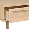 Atmosphera Créateur d'intérieur Schreibtisch Schmale Konsole Boho RAYO mit 3 Schubladen und Wiener Geflecht (funktional) Bild 5