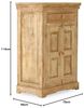 massivum Kommode Patina Mango natur 75x114x46 cm Holzkommode rustikal Flurkommode Wäschekommode hohe Kommode Landhausstil Bild 3