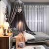 Betthimmel Kinder Insektenschutz, Fliegen Moskitonetz mit Quaste, Prinzessin Himmelbet Baldachin Vorhänge Dekoration für Schlafzimmer, Kinderzimmer (Grün) Bild 3